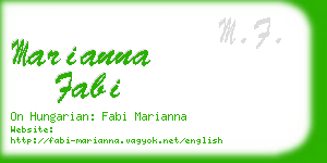 marianna fabi business card